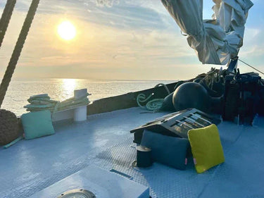 hum Reise Outdoor Kissen auf dem Boot
