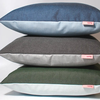 neue outdoor-kissen wetterfest zweifarbig