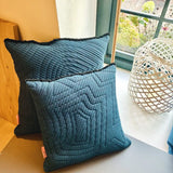 hum Kissen in quilt optik - petrol