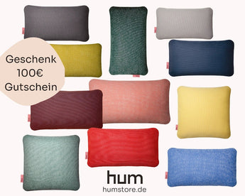 hum 100€ Geschenk-Gutschein Kissen