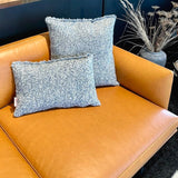 hum boucle fluffy sofakissen braun