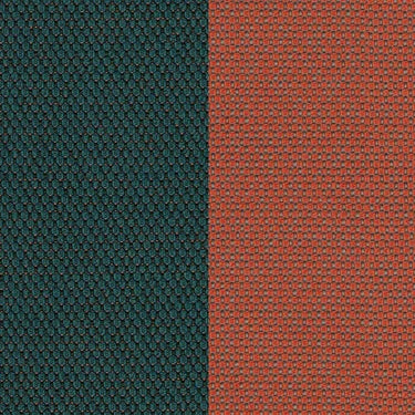 hum design kissen dunkelgrün orange