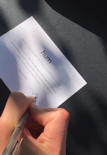 hum Karte handsigniert