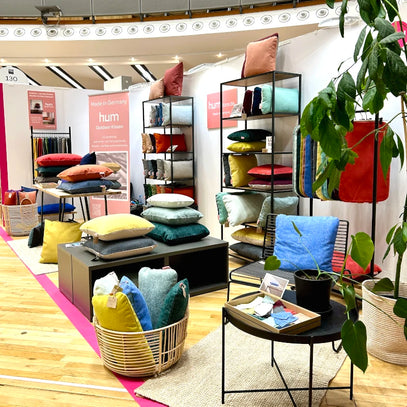 hum kissen auf der blickfang design messe in stuttgart
