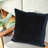 samtkissen in schwarz 50x50cm