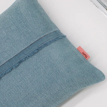 hum leinenkissen in gletscher