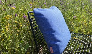 hum outdoor kissen blau wetterfest