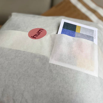 hum kissen verpackung ist nachhaltig