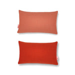 hum zierkissen in 30x50, orange und rot