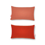 hum zierkissen in 30x50, orange und rot