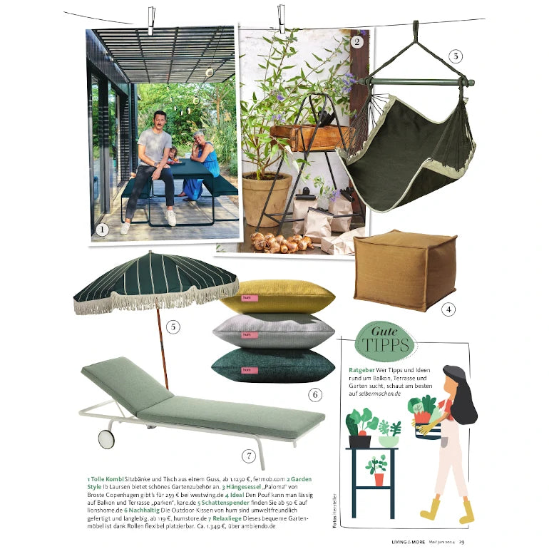 hum outdoorkissen in living & more magazin